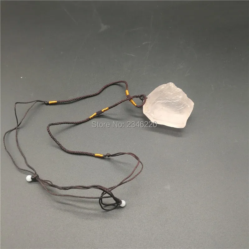 Натуральный розовый кварц прозрачный кристалл точечный кулон для исцеления | Дом