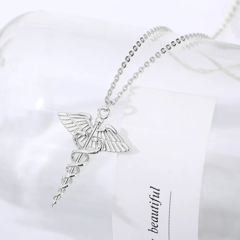 Ожерелье из нержавеющей стали для врачей и медсестер золотистого цвета |