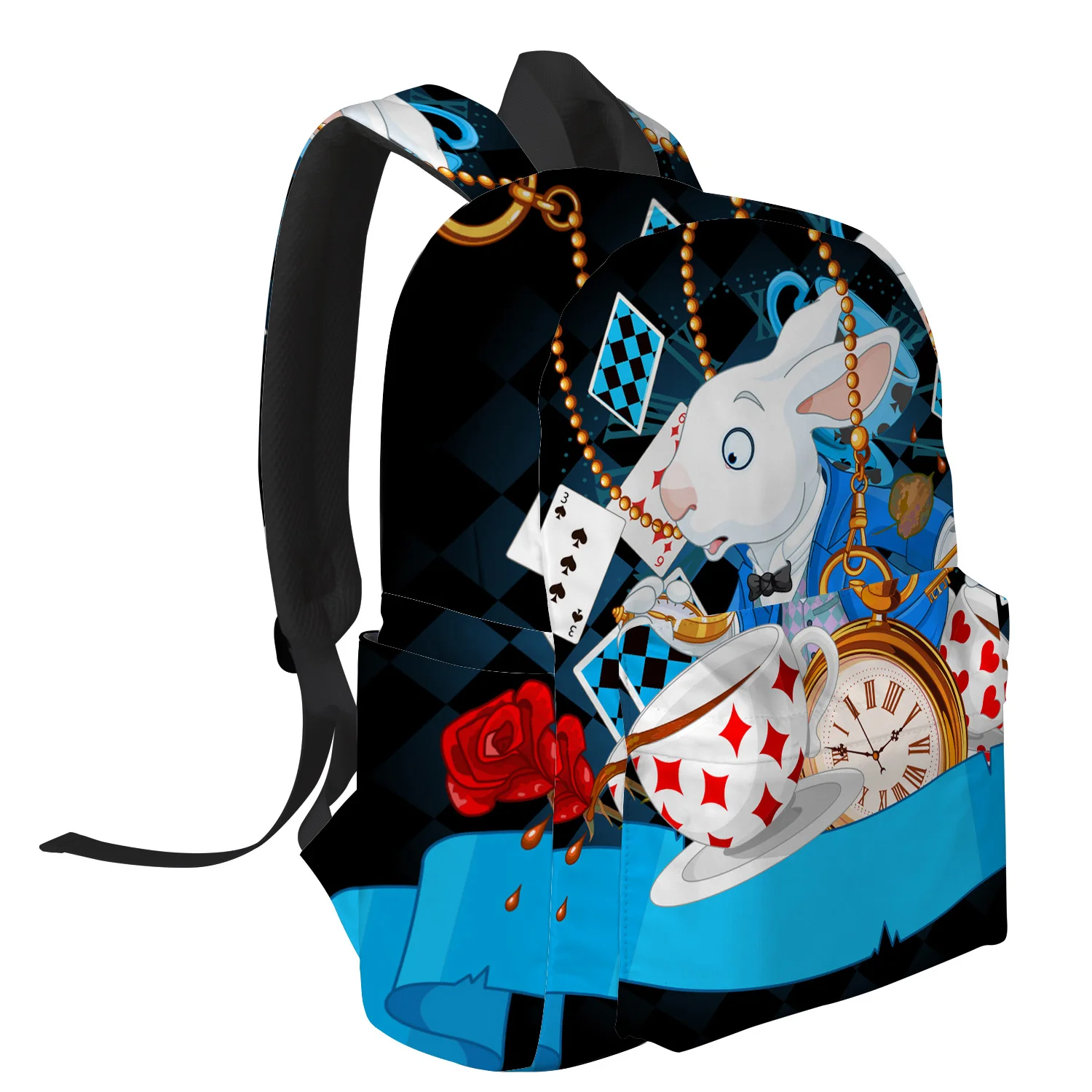 Повседневный школьный рюкзак Alice In Wonderland студенческий для ноутбука сумка книг |