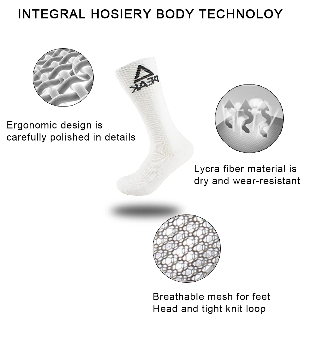 Велосипедные носки PEAK мужские спортивные дышащие баскетбольные Носки уличные