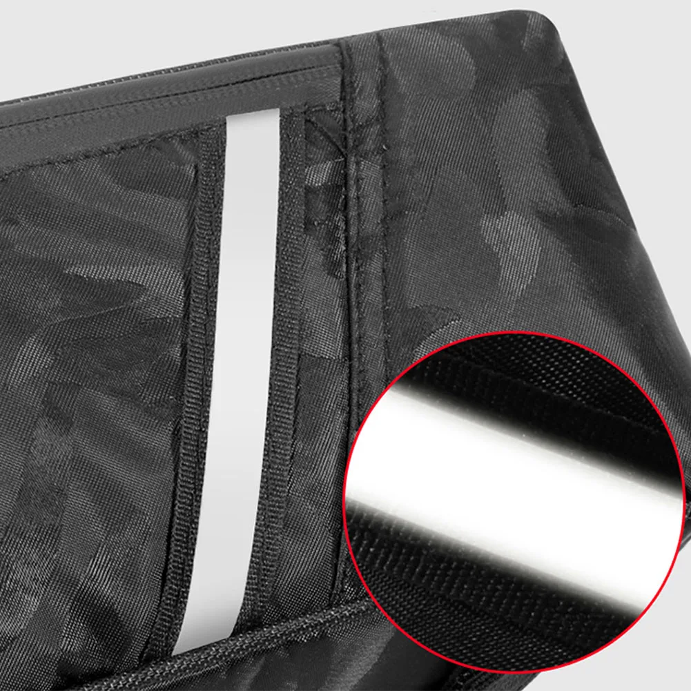 

Large Capacity With Reflective Stripe Zipper Mountain Bicycle Oxford Cloth Cycling Rectangle Bike Bag Outdoor Wear Resistant