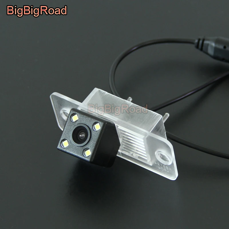 BigBigRoad для Volkswagen Tiguan 2010 2015 беспроводная камера заднего вида Автомобильная RCA