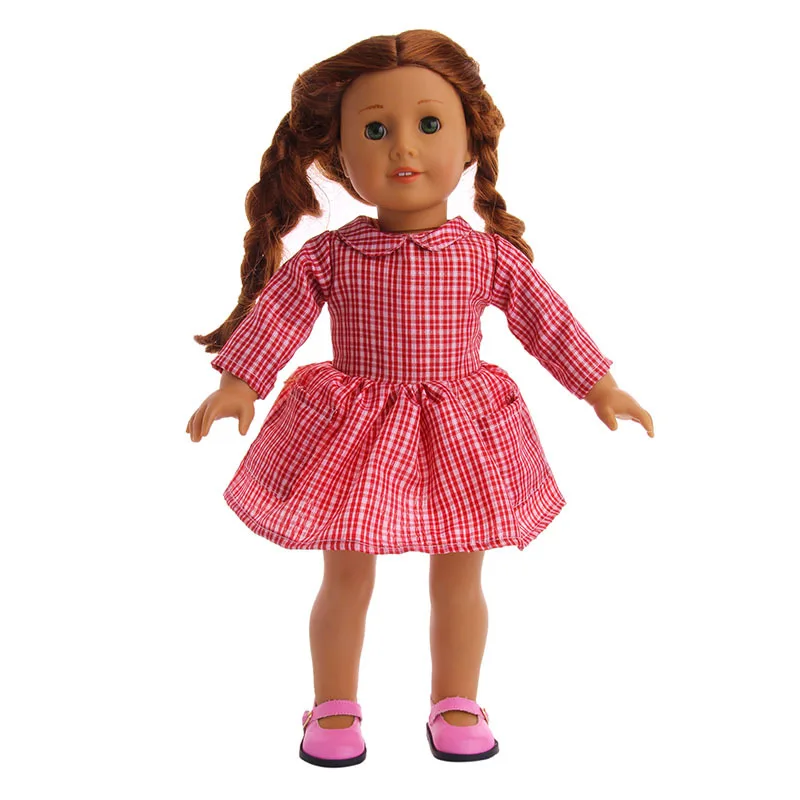 

2021 New Fashion Tops Dress Suit Outfit Set Clothes for 18" American Girl BJD 45cm Reborn Baby Pajamas Doll Accessories