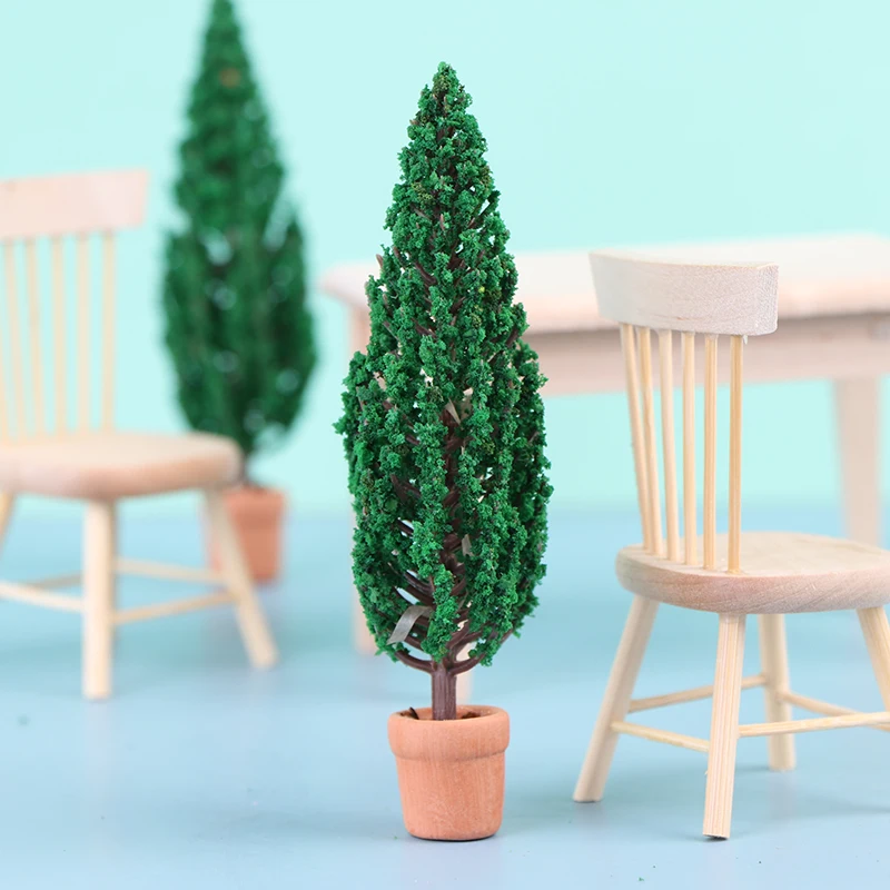 

1/12 миниатюрное растение в горшке из сосны, сказочные садовые растения, деревья, растения, Миниатюрный декоративный аксессуар для кукольног...