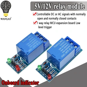 5V 12V low level trigger 1 Channel Relay Module interface Board Shield For PIC AVR DSP ARM MCU Arduino Free Shipping