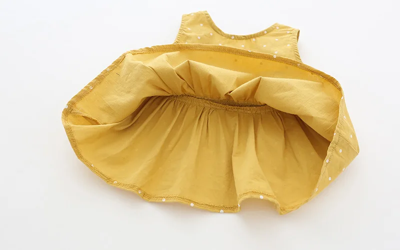 2019 точечное Кукольное платье для девочек детское топ без рукавов корейское из