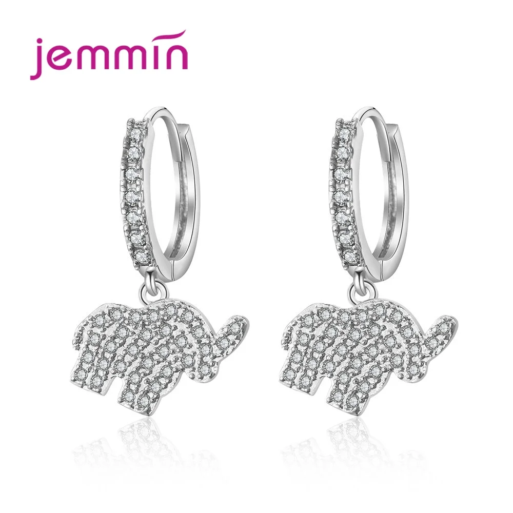 Новая коллекция, серьги-капли из стерлингового серебра 925 пробы с изображением слона из Индии, очаровательные дизайнерские Свадебные/вечерние ювелирные украшения в виде животных Новая коллекция, серьги-капли из стерлингового серебра 925 пробы с изображением слона из Индии, очаровательные дизайнерские Свадебные/вечерние ювелирные украшения в виде животных