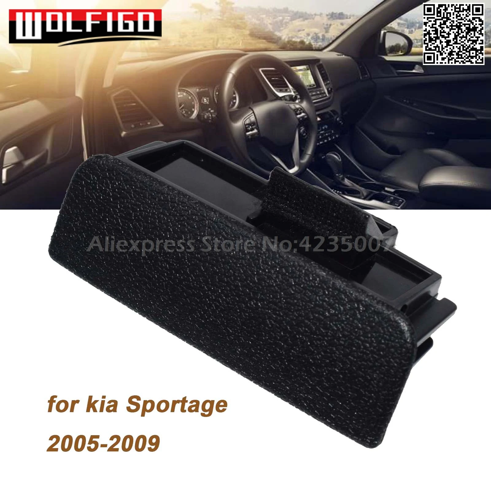 WOLFIGO Новая Черная Автомобильная Перчаточная коробка 84560 1F100 в сборе для KIA Sportage 2005