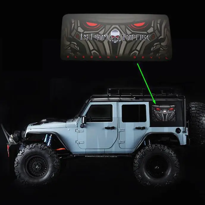 MS 1/10RC моделирование восхождения на автомобиль Wrangler TOPFIRE дьявольский глаз задняя