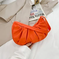 fashion pleated cloud bag women dumplings bag simple underarm shoulder bag retro small purses handbags 2021 daily design bag
