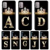 Diamond Crown Letter For MOTOROLA One Fusion Case for Moto G10 Plus Play Power One G20 G30 G40 G50 G60 Edge Phone Shell
