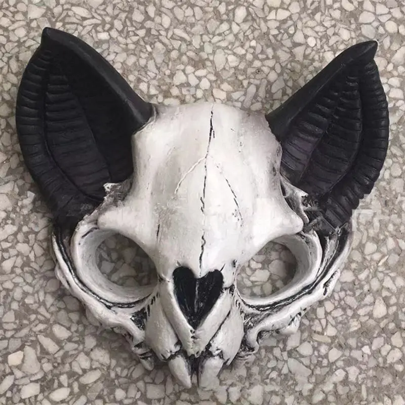 

New Resin Headdress for Halloween Mask Skull Head Monster Ears