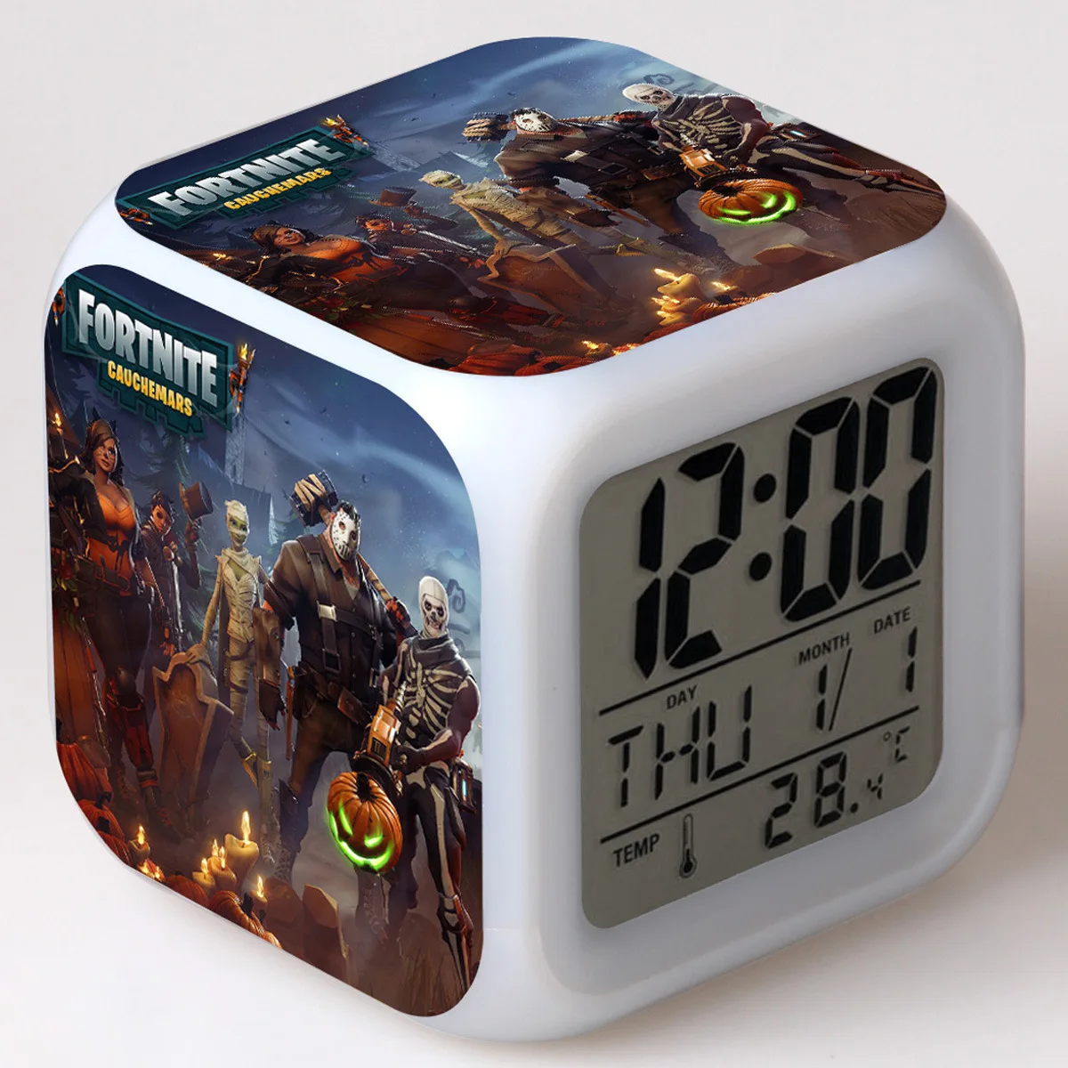 Новый Красочный будильник Fortnites для настроения аниме игра фигурка королевы битвы