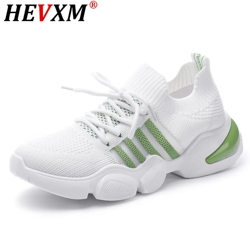 

2021 Summer Female Fashion Flying Woven Mesh Sports Shoes Women Running Casual Socks Shoes Womens Casual Sneakers