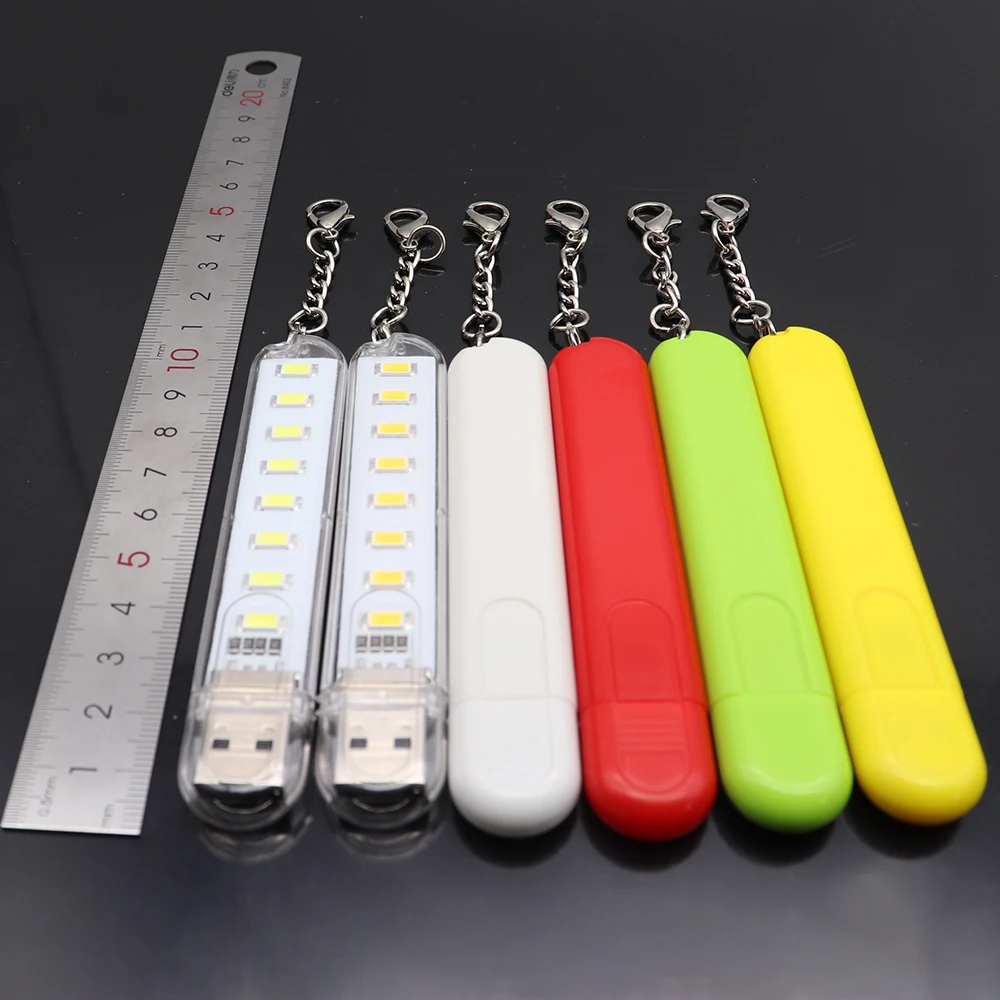 USB лампа Светодиодная портативная с 8 светодиодами для чтения|Светодиодные ленты|