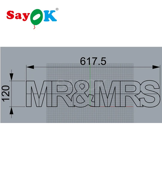 Надувные буквы MR & MRS светодиодный светильник на День святого Валентина свадьбу