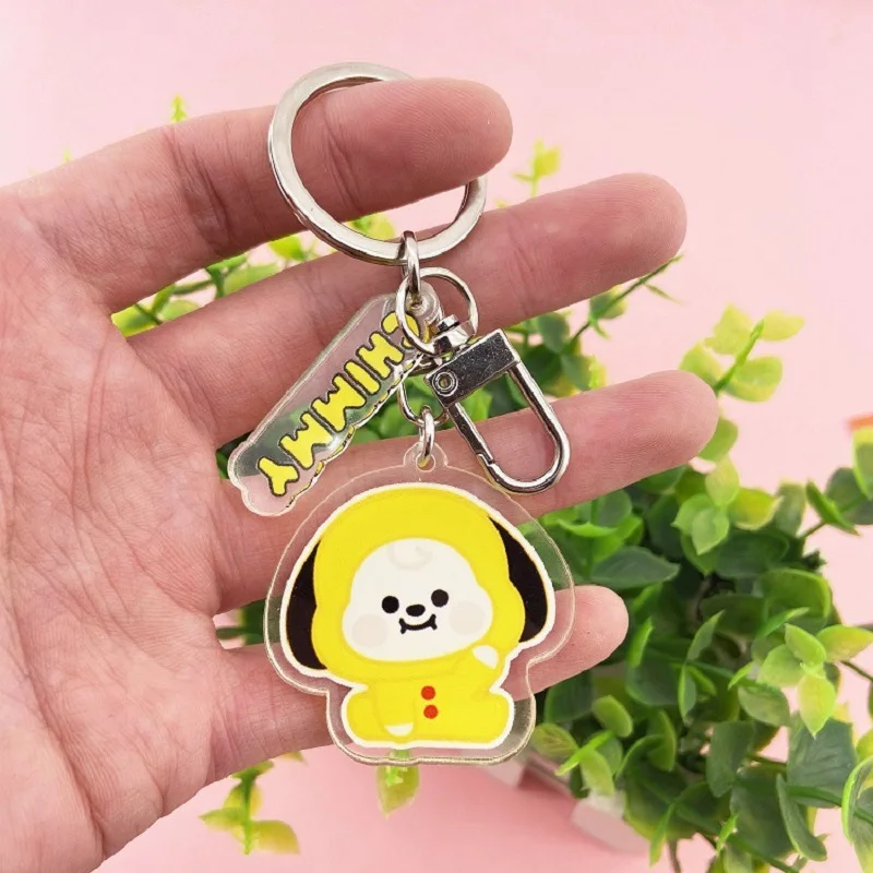 

HBTSC Cute Keychain Creative Bags Ornaments Ornaments Charms Cartoon Pendants bulletproof youth group