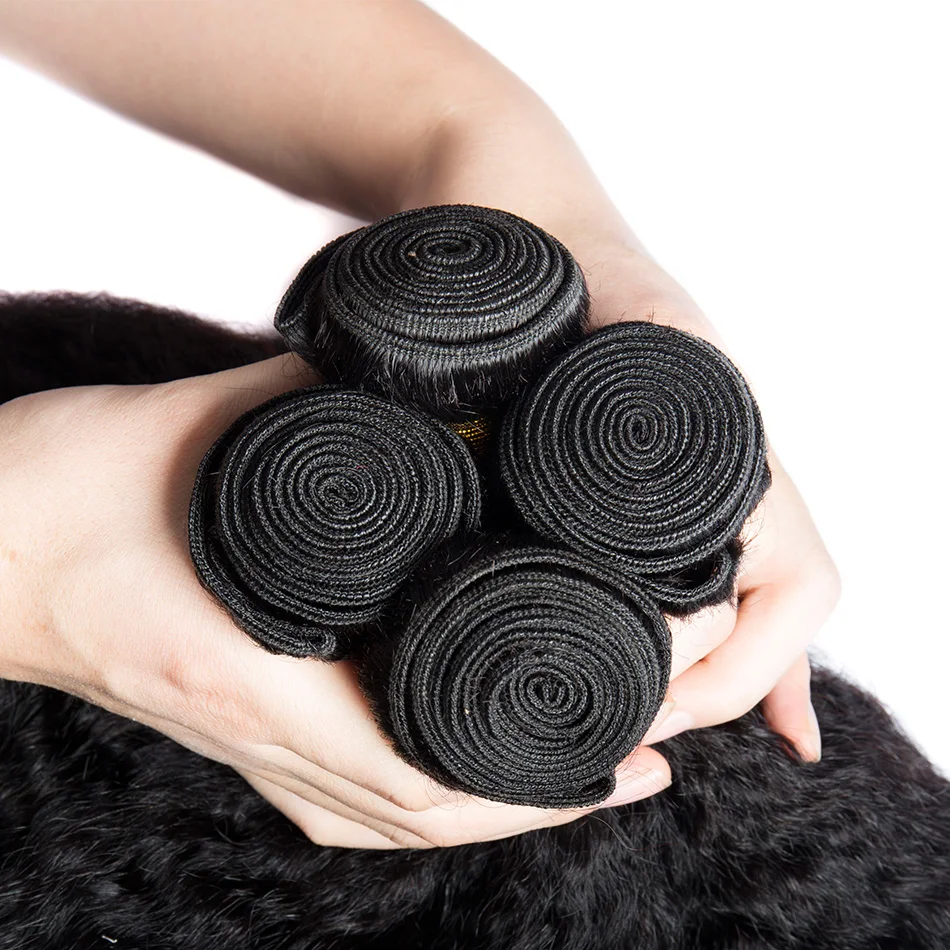 Кудрявые прямые человеческие волосы пряди с фронтальной 3 4 закрытием 13x4 28 30