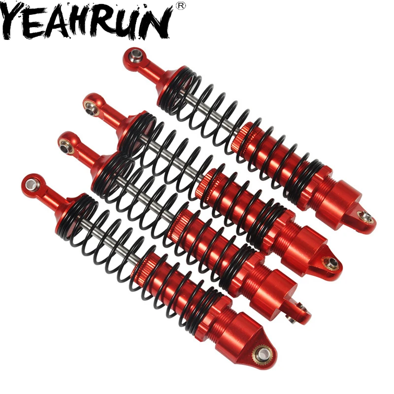 YEAHRUN 2 шт./4 шт. 90/100/110/120 мм регулируемый амортизатор красный для 1/10 RC TRX 4 призрак SCX10