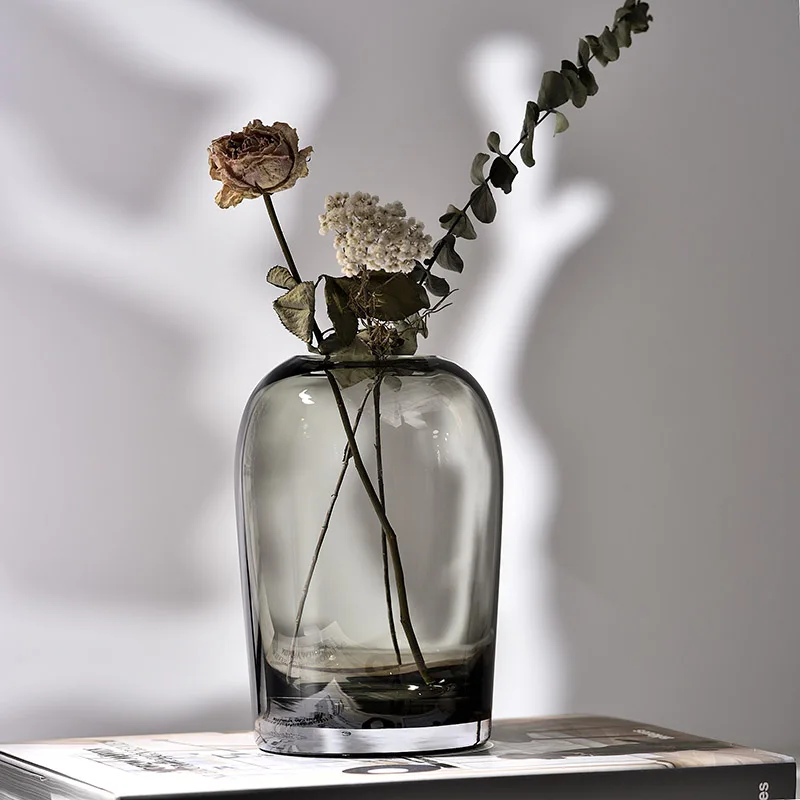 

Simple Art Vase Creative Glass Flower Vase Living Room Table Decorations Home Flower Vase Crafts