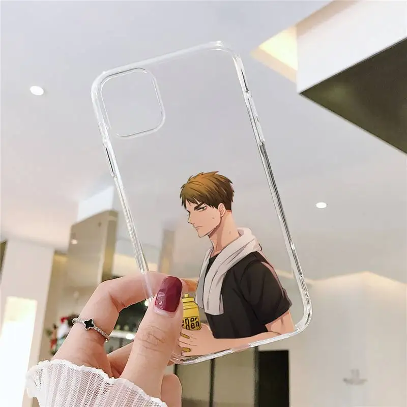 

Ushijima Wakatoshi Phone Case Transparent soft For iphone 5 5s 5c se 6 6s 7 8 11 12 plus mini x xs xr pro max