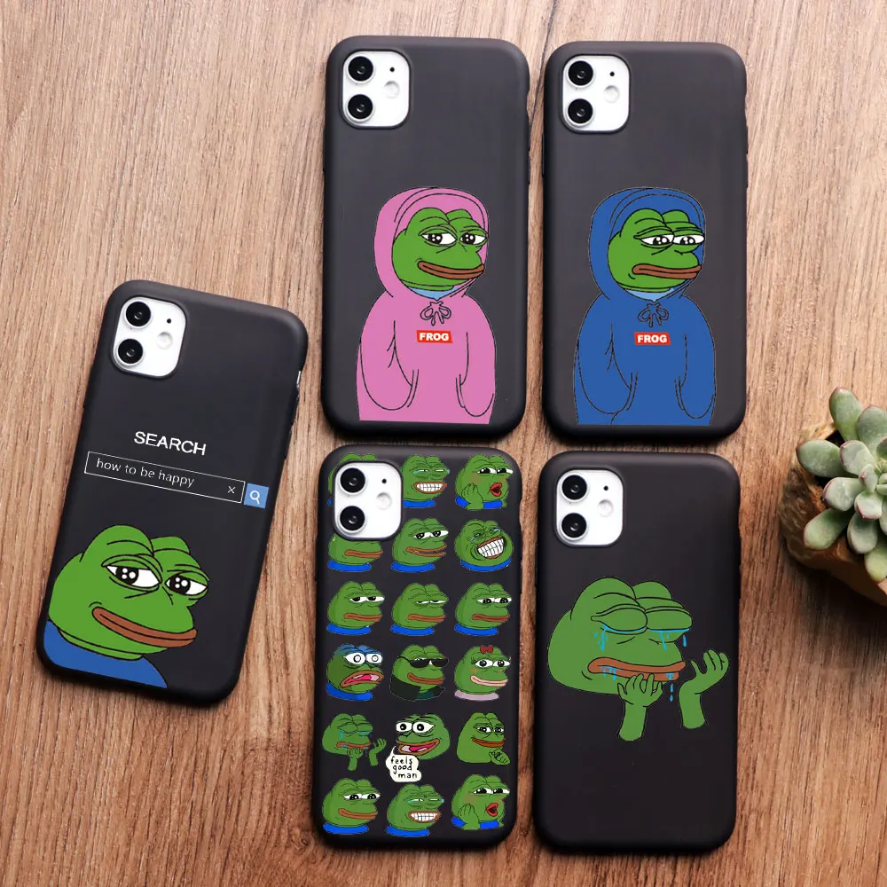 PUNQZY забавные лягушка уход за кожей лица плакать счастливый чехол для телефона с