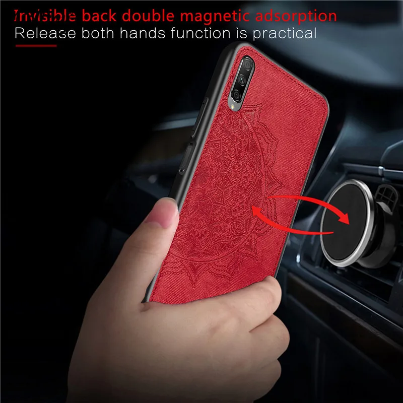 Роскошный мягкий чехол Sulucone из ТПУ для huawei Y9s жесткий тканевый текстурный