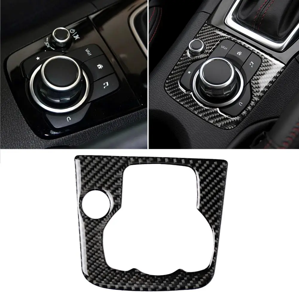 

Car Decoration Carbon Fiber Multi-media Gearbox A-right Sticker for Mazda3 Axela