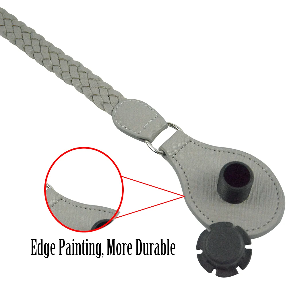 TANQU 1 пара Длинные Короткие кожаные ПУ плетеные ручки с отрывным концом для