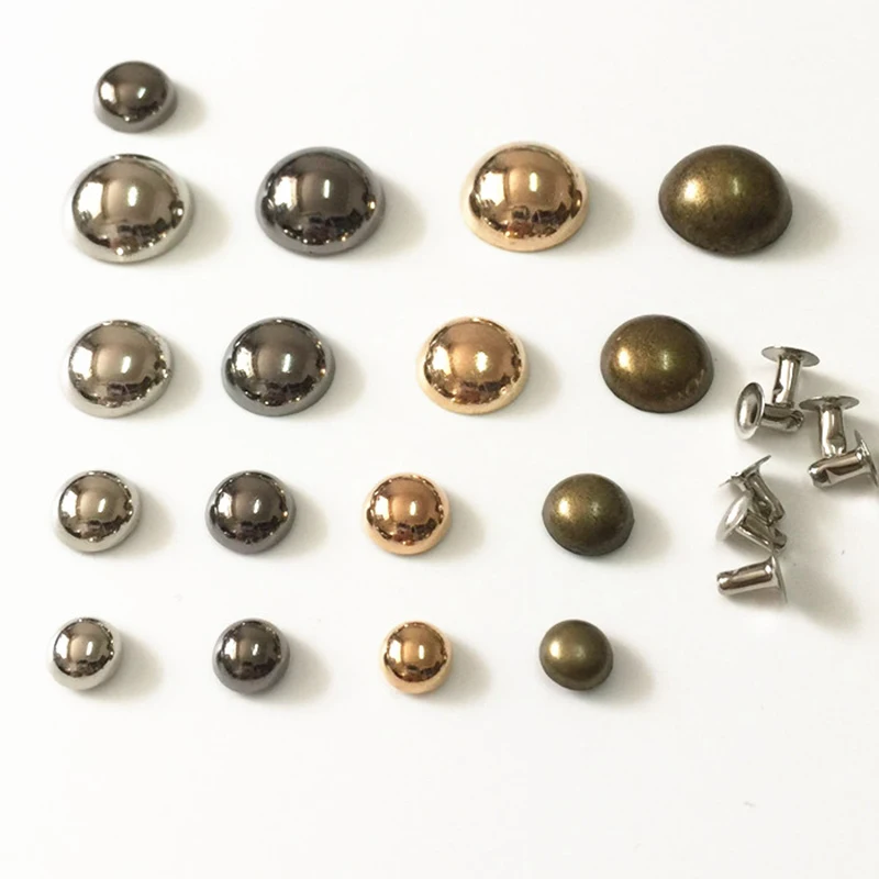 7-12 мм Золотые/Серебристые/бронзовые/пистолета яркие полусферы одежды заклепки