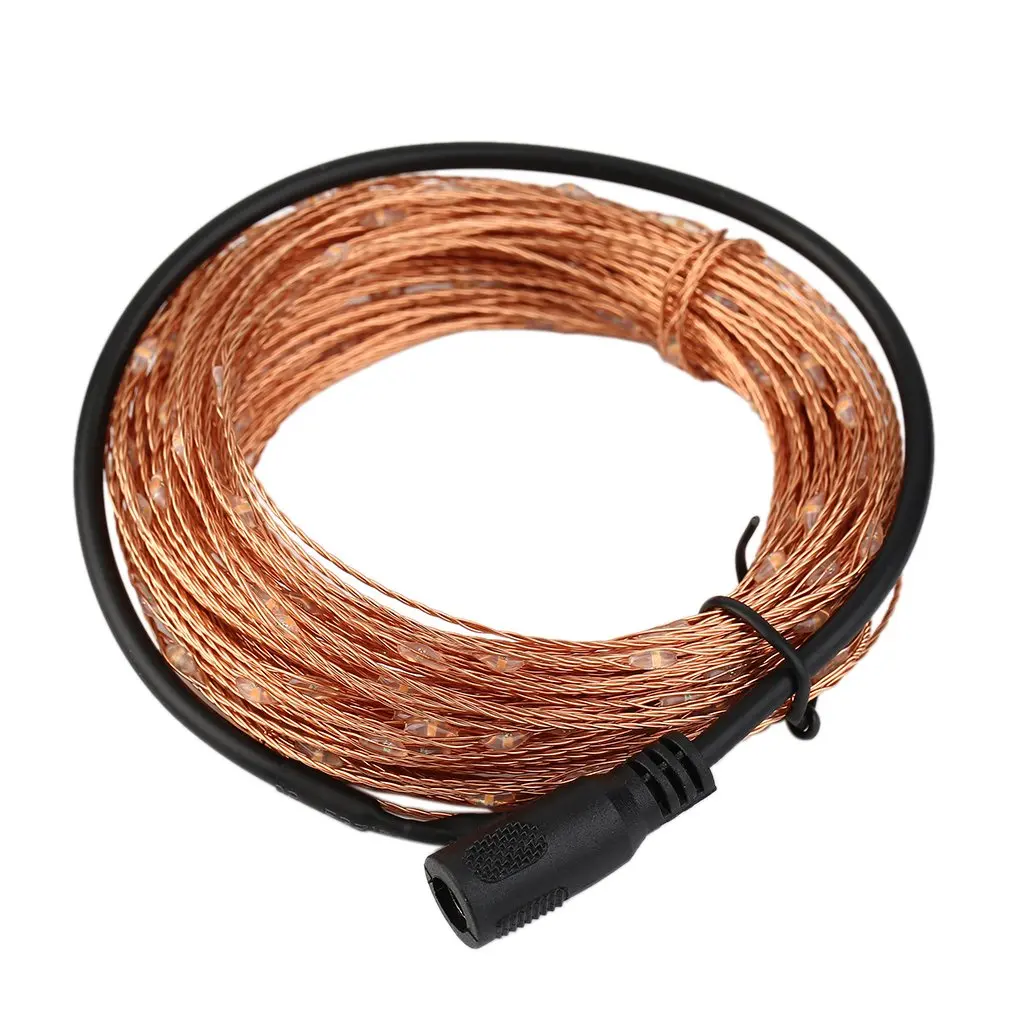 20 м 200 светодиодный Светодиодный светильник из медной проволоки гирлянда 12 В