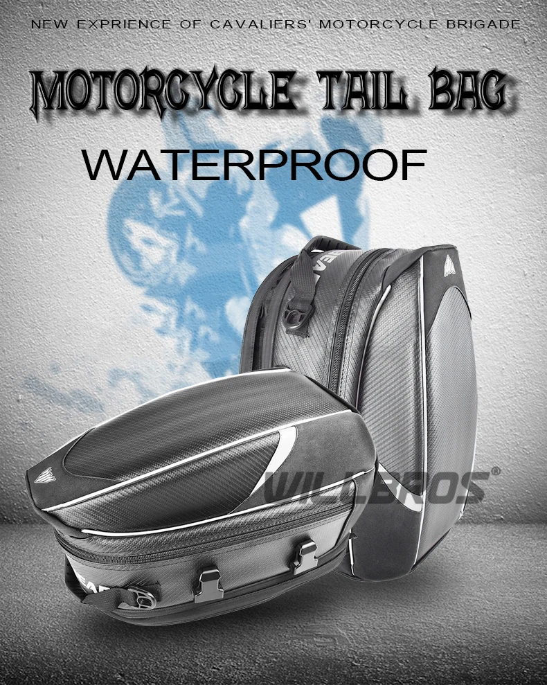 Сумка на заднее сиденье мотоцикла водонепроницаемые прочные Чехлы для