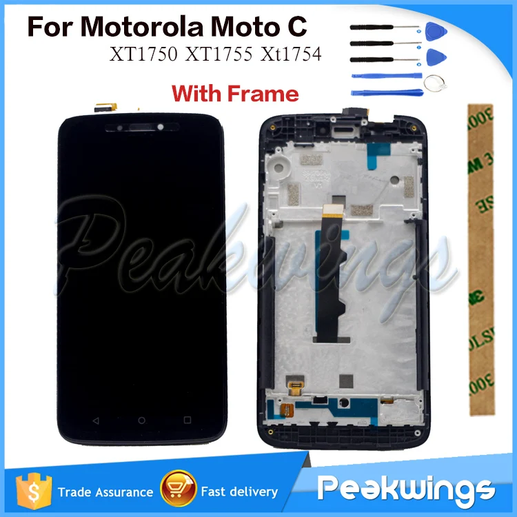 5," ЖК-экран для Motorola Moto C XT1750 XT1755 Xt1754 ЖК-дисплей+ дигитайзер панель экран в сборе для Moto C Дисплей