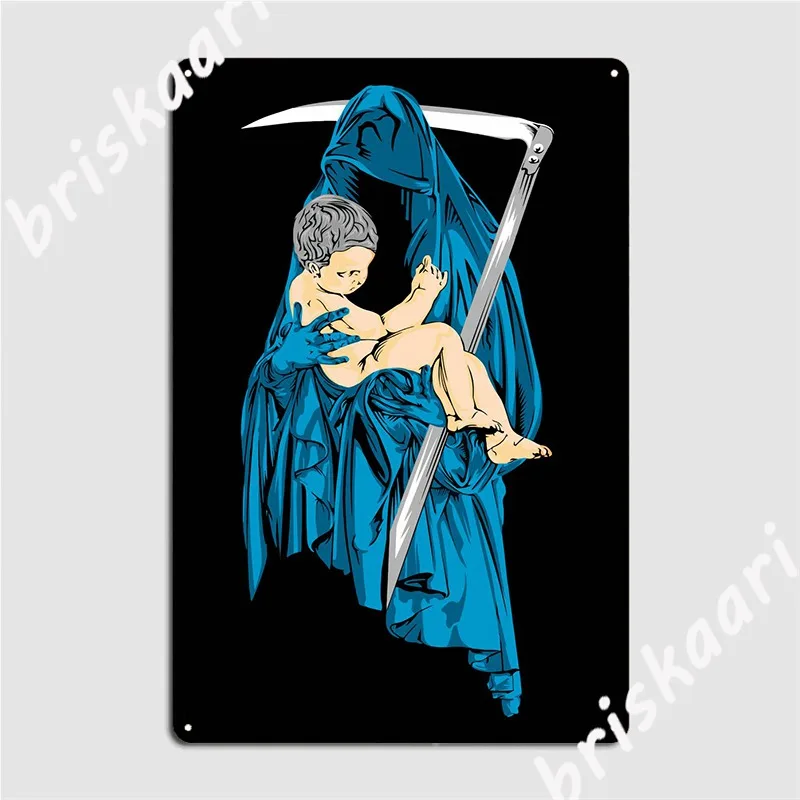 

Angel Death Metal Plaque Poster Poster Garage Club Club Party Vintage Tin Sign Poster
