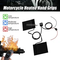 12v 3 gear motorcycle heated hand grips bicycle motorbike supplies electric handle motor handlebar removable motorcross cover