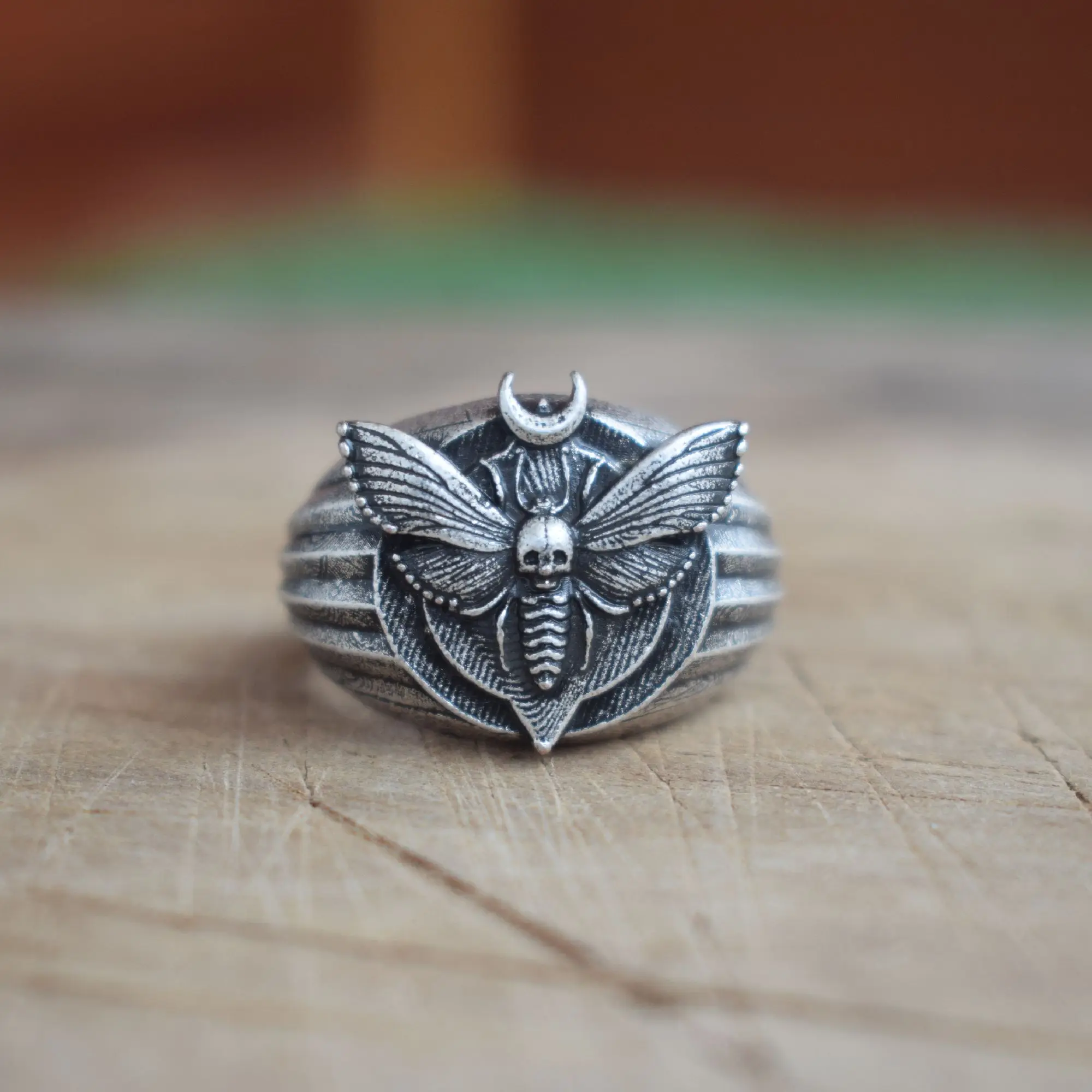 Moth Dead головное кольцо мистическое эзотерическое круглый принт лунные кольца