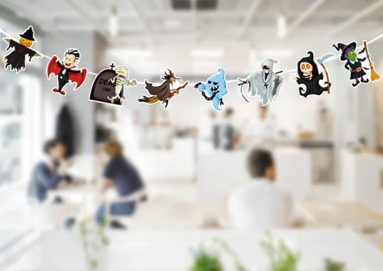 8 шт./набор Декоративная гирлянда в виде тыквы летучей мыши | Дом и сад