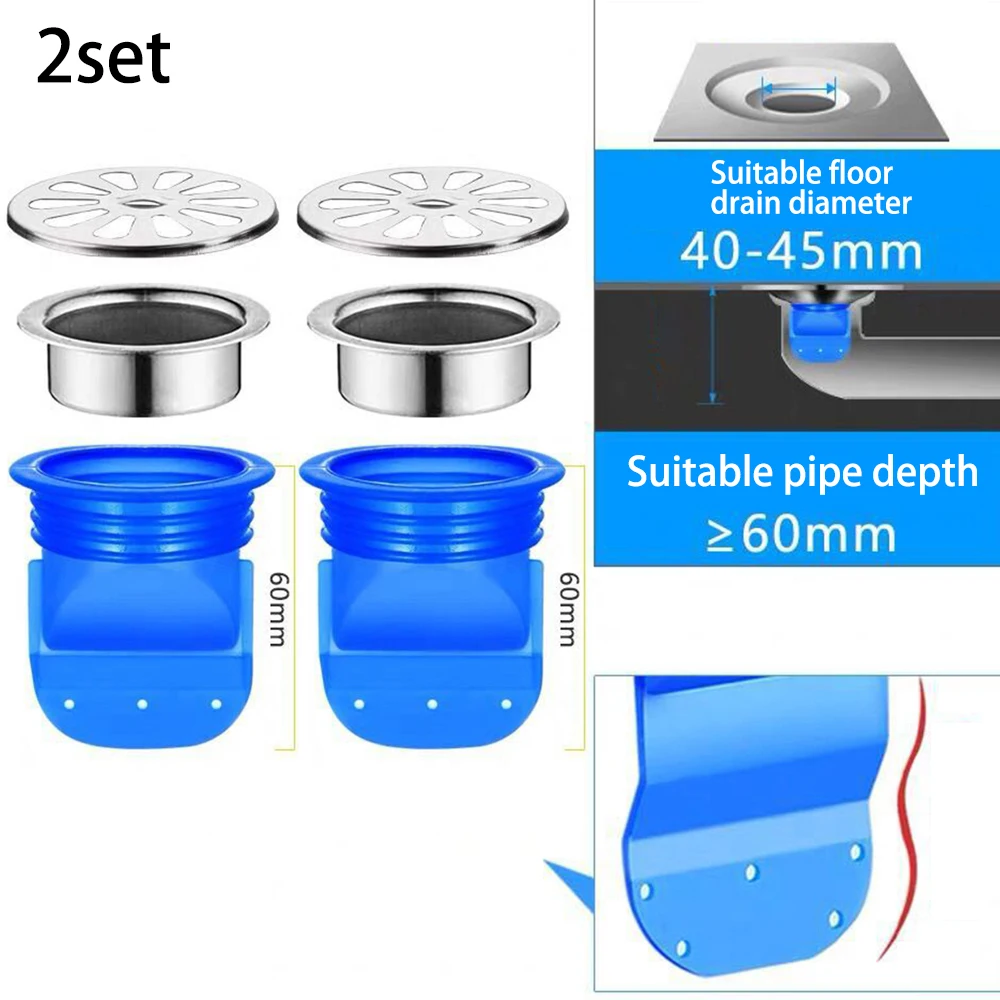 2 набора дезодорант силиконовый сердечник канализационная труба уплотнительное
