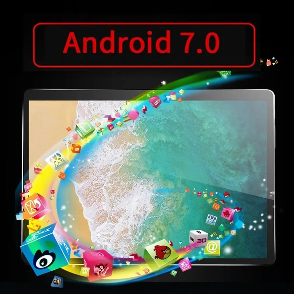 Планшет 10,1 дюймов планшет 4 Гб ОЗУ 64 Гб ПЗУ для Android 7,0 фаблет планшетный ПК