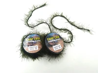 5m carp fishing line realistic weed line for carp hair rig hooklink imitates nature weed wire with hook carp fishing accessories