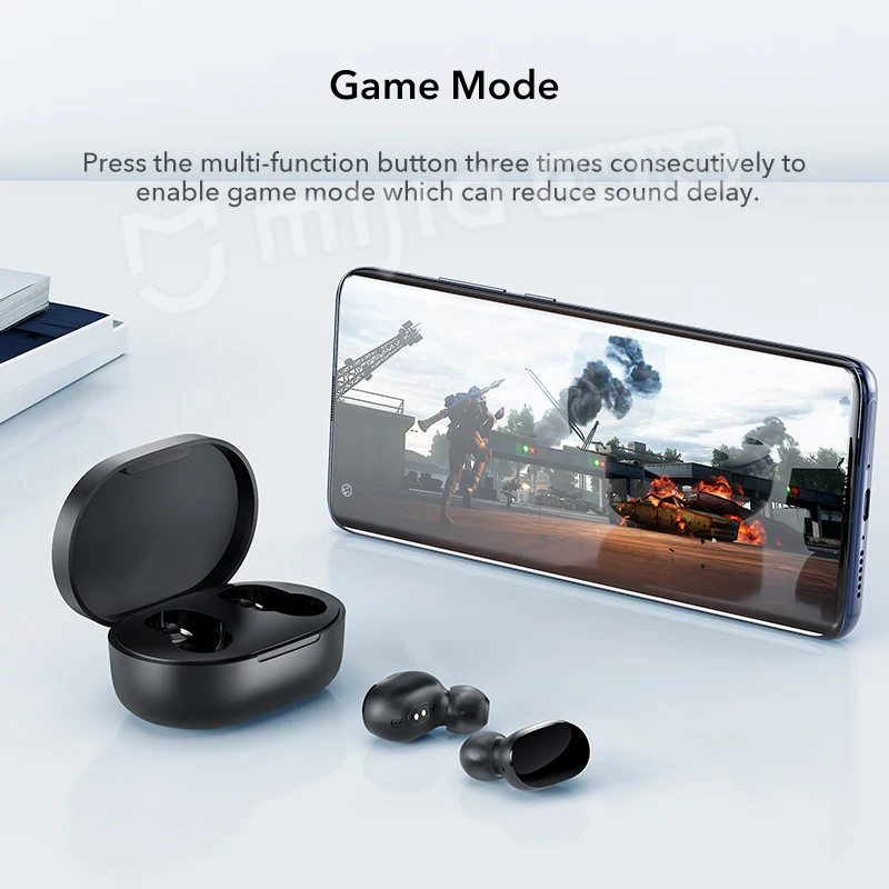 2021 Xiaomi Redmi Airdots 2s Mi True беспроводные наушники базовые Bluetooth 5 0 TWS Mic игровой режим для