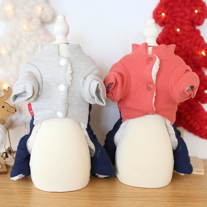Denim Boy Dog Sweater Jumpsuit casual clothes Cat Puppy Coat Jacket Shirt Pants Autumn/Spring Apperal | Дом и сад