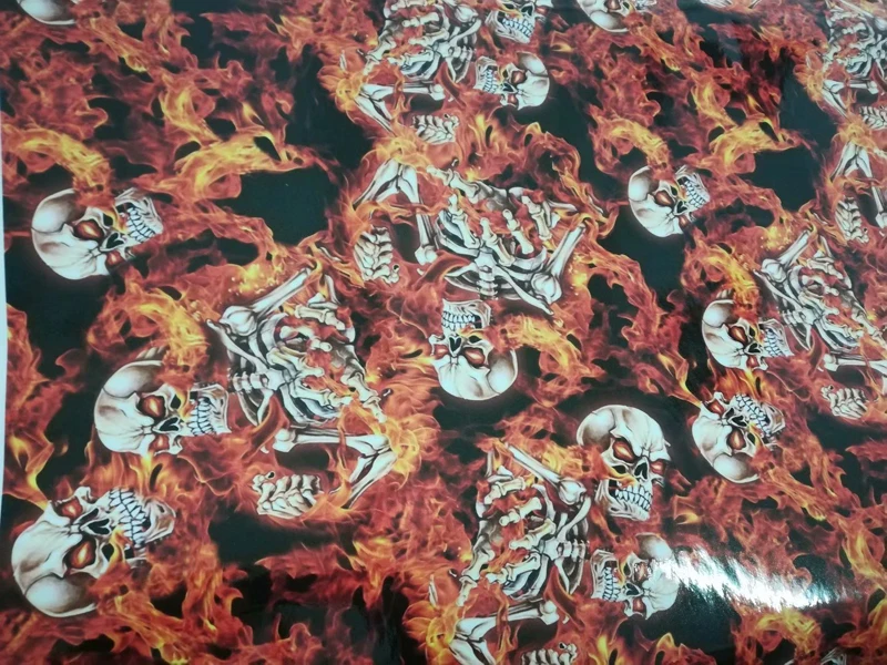 Блестящая наклейка с черепом выпуском воздуха Виниловая бомба самоклеящаяся для