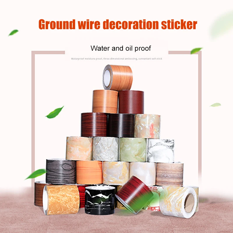 

Self-Adhesive Baseboard Wall Stickers Solid Color Corner PVC Waterproof Moisture-Proof Windowsill Waist Line Tile Walls Stickers