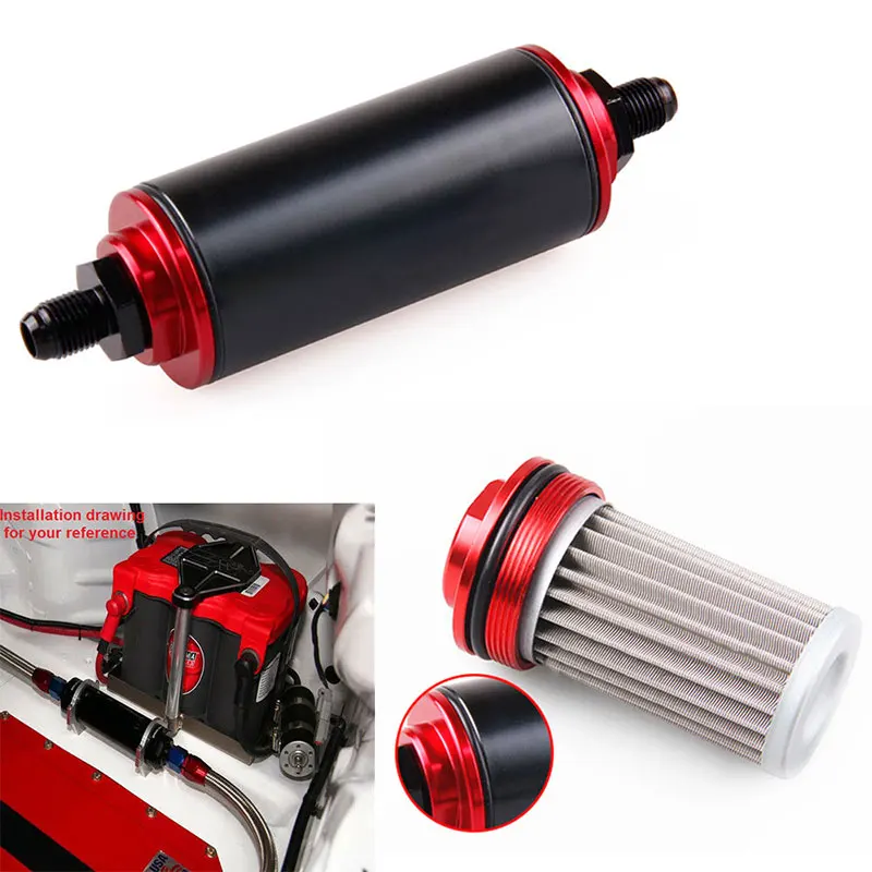 Гоночный топливный фильтр адаптер топливного фильтра модный линейный установка