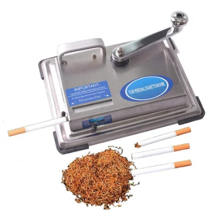 Нержавеющая сталь сигарета производитель роликовый ручной коленчатый табак