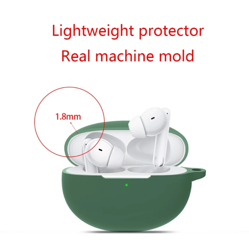 Совместим с OPPO Enco Free 2 Bluetooth-совместимый защитный чехол для наушников силиконовый
