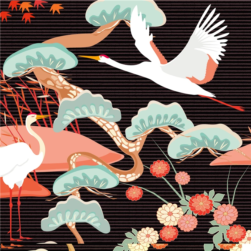 

Праздничная дизайнерская скатерть в японском стиле с лодкой-драконом, обеденный коврик, упаковка для обеда, тканевый Подарочный пакет frabic