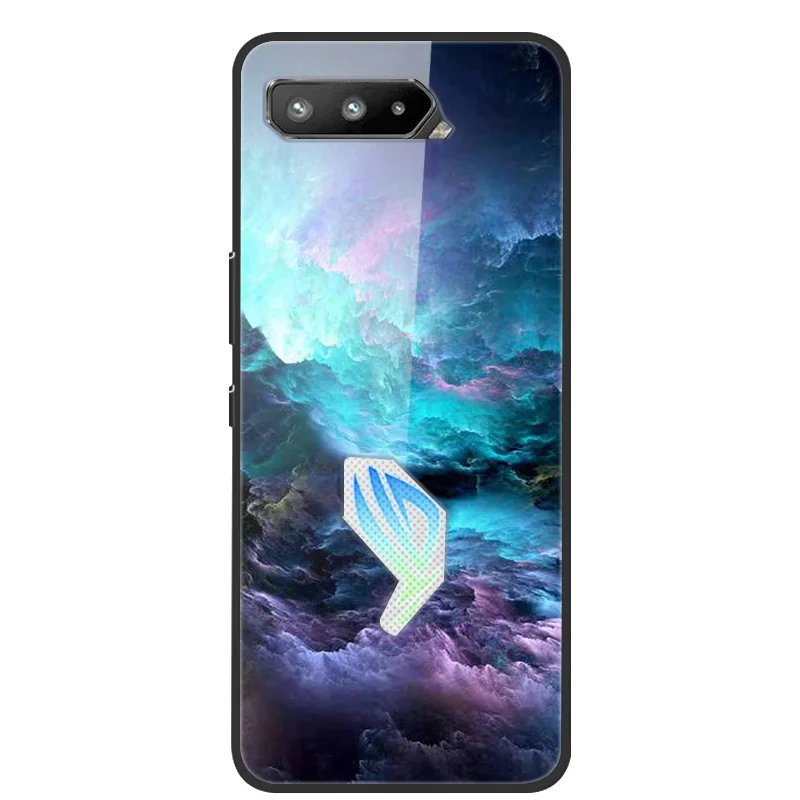 Чехол из закаленного стекла для ASUS ROG Phone 5 Мягкий бампер Жесткий Rog Rog5 чехол ZS673KS