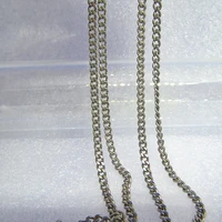 titanium 3mm curb necklace chain no corrosion and rust welding fashion chain matte finish and very lightweight